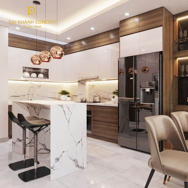 Bảng giá tham khảo cho dự án trang trí nội thất phòng bếp