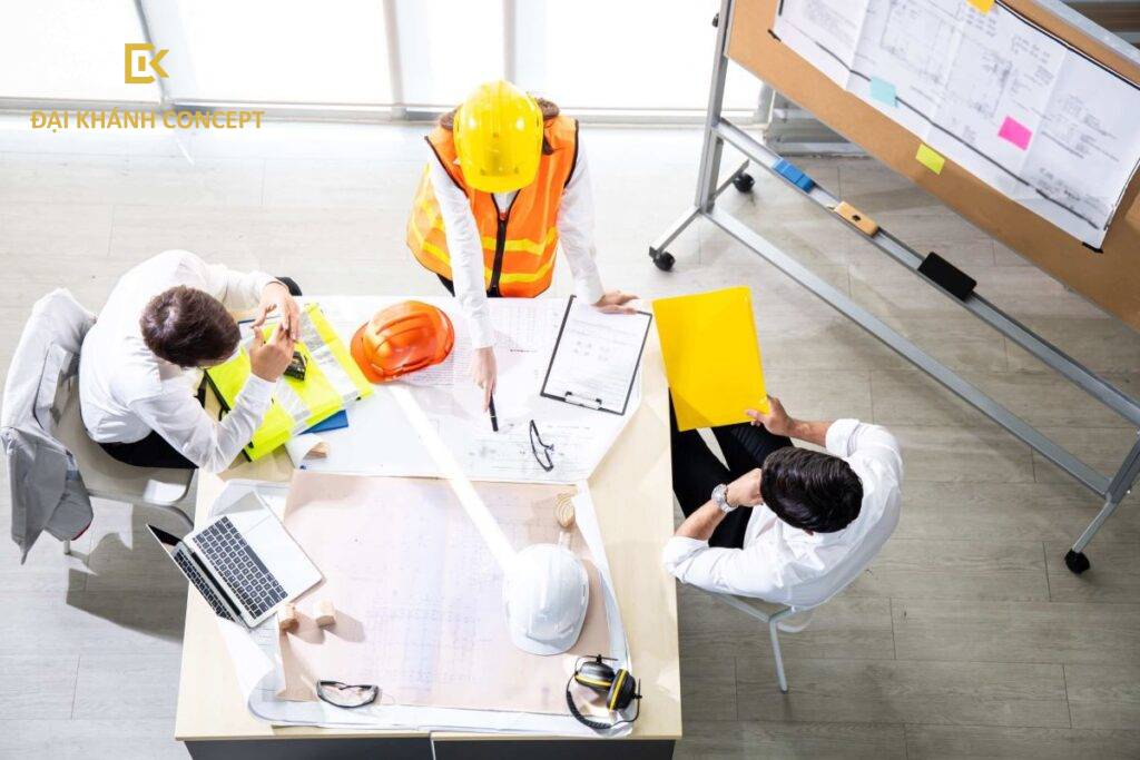 Tiếp nhận nhu cầu, khảo sát công trình và tư vấn khách hàng
