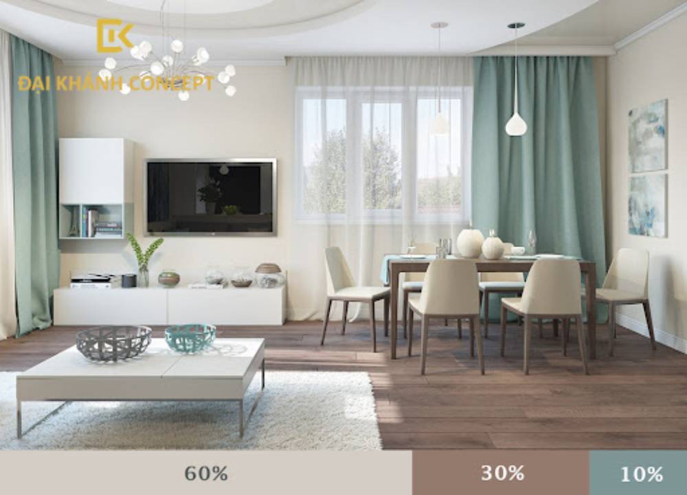 Quy tắc màu sắc trong thiết kế căn nhà