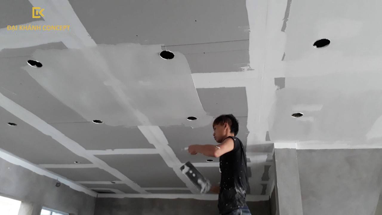 Dịch vụ sơn bả trần thạch cao tại Đại Khánh Concept
