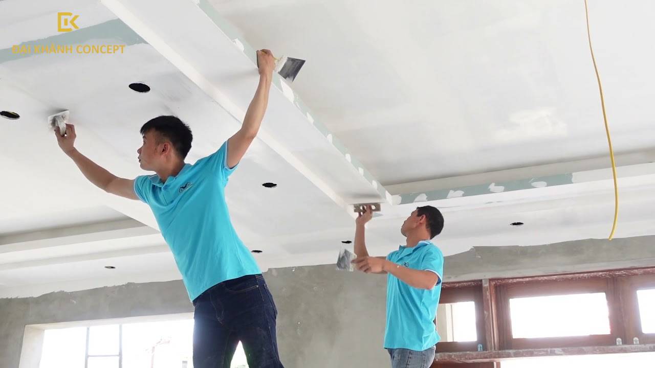 Dịch vụ sơn bả trần thạch cao tại Đại Khánh Concept