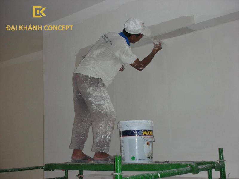 Dịch vụ sơn bả trần thạch cao tại Đại Khánh Concept