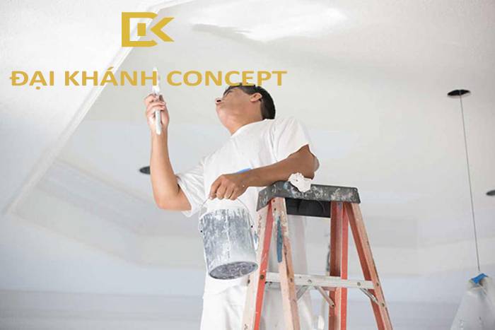 Quy trình thi công sơn bả trần thạch cao
