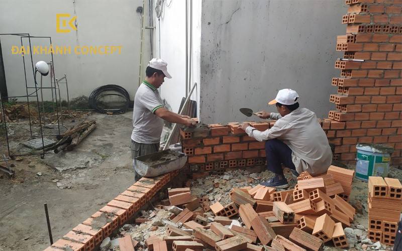 Dịch vụ xây, tô, ốp lát tại Đại Khánh Concept
