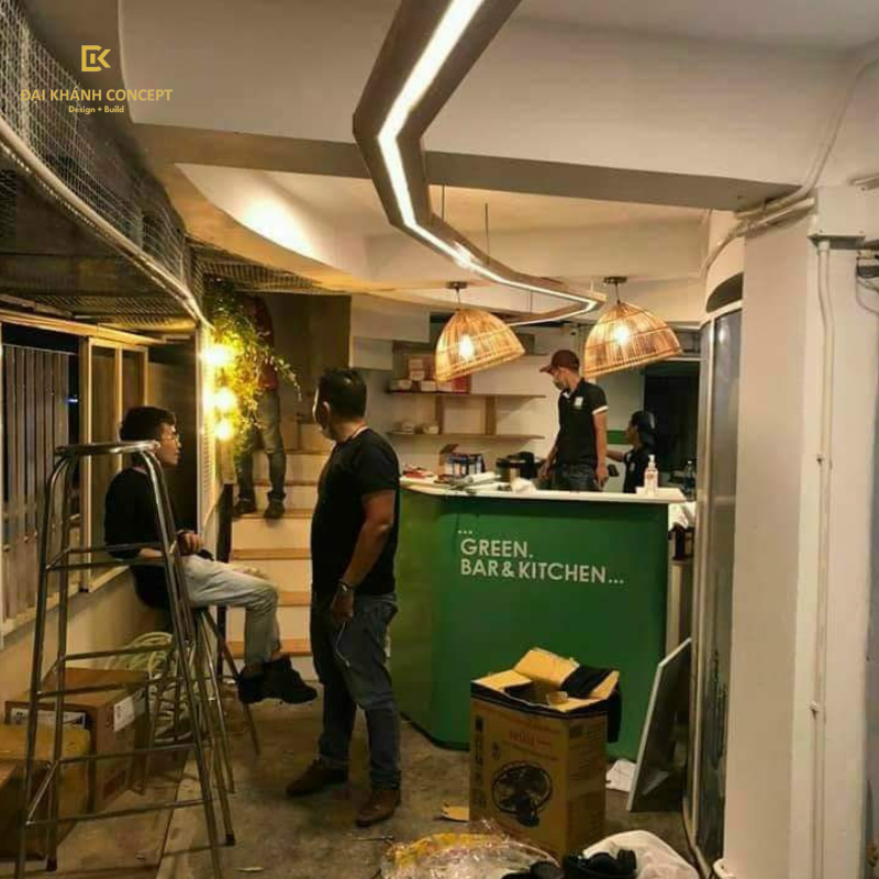Dự án quán cà phê sân thượng gác mái