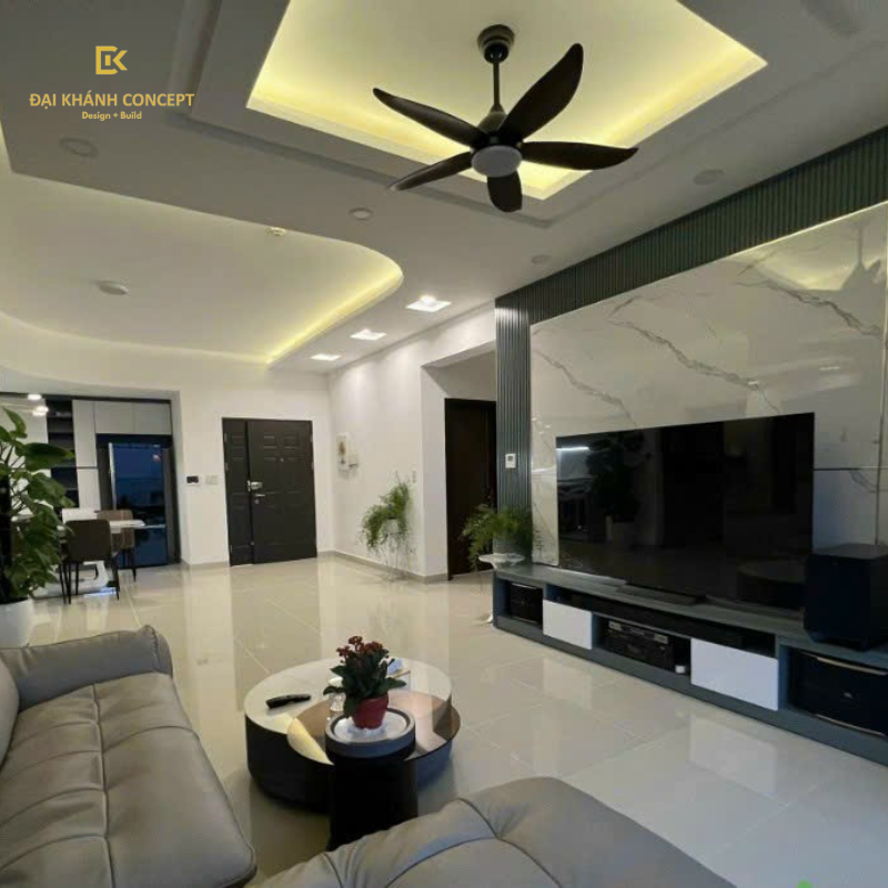 Hoàn thiện dự án căn chung cư mang đậm không gian tĩnh lặng