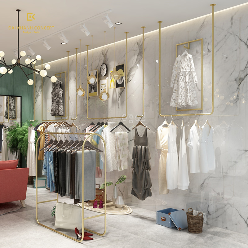 Bảng báo giá dự án thiết kế và thi công Shop thời trang